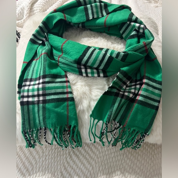Accessories - Green Plaid Women's Scarf